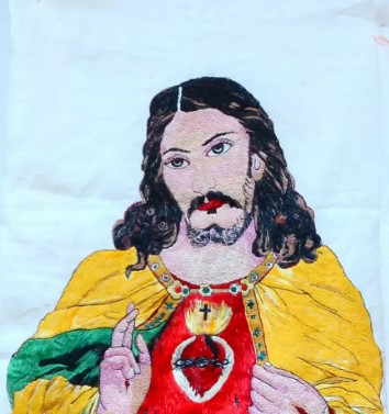Hand embroidery picture