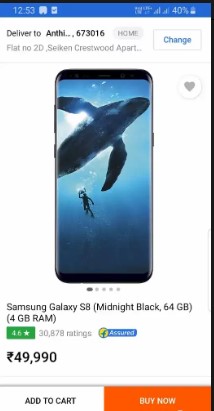 Samsung Galaxy S8 Mobile For Sale