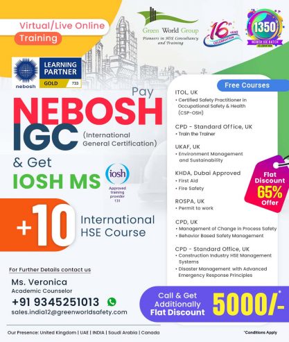 NEBOSH IGC Course Training in Delhi