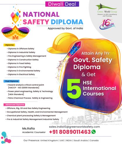 Diwali Exclusive deal for Safety Diploma courses