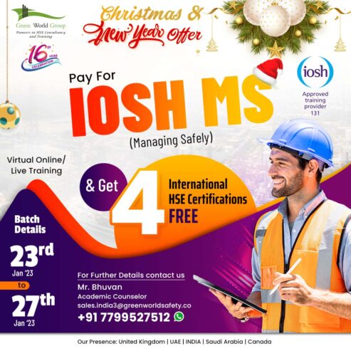Exclusive Offer for IOSH MS Course in Hyderabad