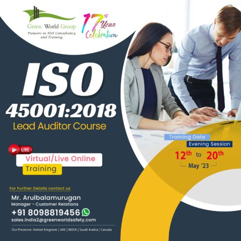 Sign up for ISO Lead Auditor Training Now…!!