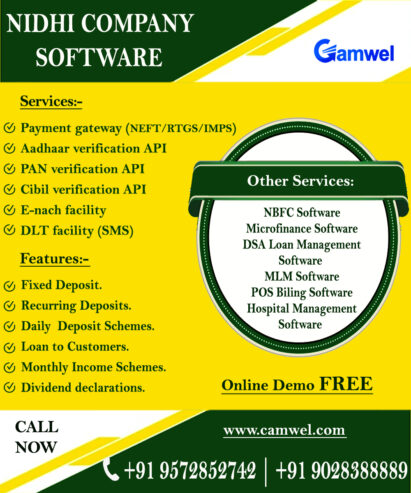 Nidhi Company Software by Camwel