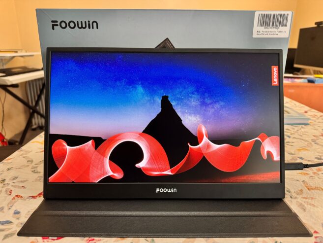 FOOWIN Portable Monitor 15.6 inch FHD 1080P
